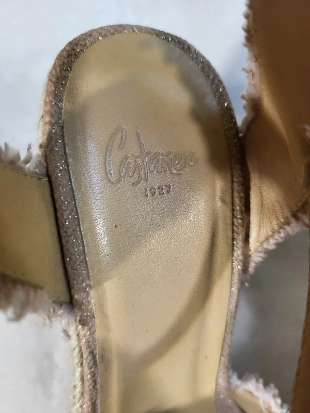 Castaner Bromelia Wedge in ‘tostado’ which is a warm beige Size 36 EU